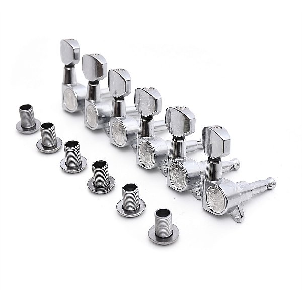 Tarraxas Blindada Cromada Thida Para Guitarra Strato ou Tele Em Linha