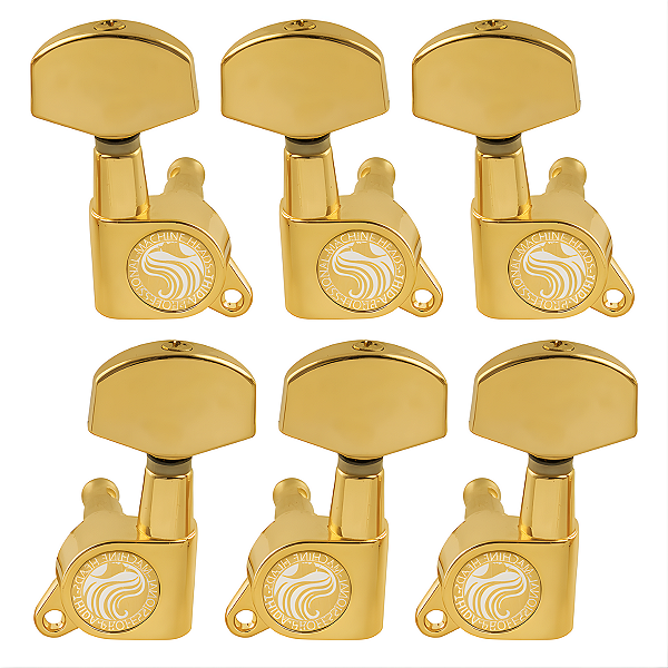 Tarraxas Blindadas Dourada Thida Para Guitarra Les Paul Violão Aço 3x3