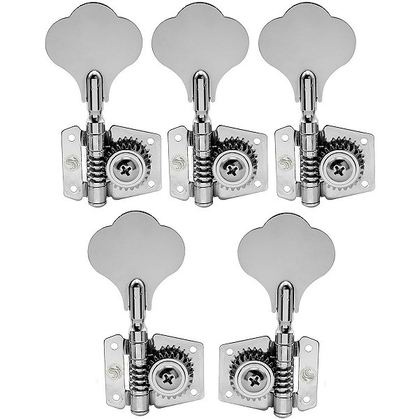 Tarraxas Cromadas Thida Para Contra Baixo Jazz Bass 5 Cordas 4x1