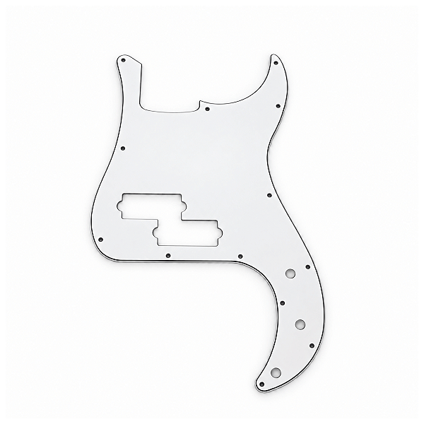 Escudo Branco Baixo Precision Bass 13 Furos 3 Camadas (Sanduiche)