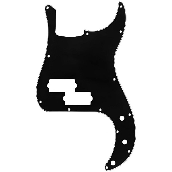 Escudo Preto Baixo Precision Bass 13 Furos 3 Camadas (Sanduiche)