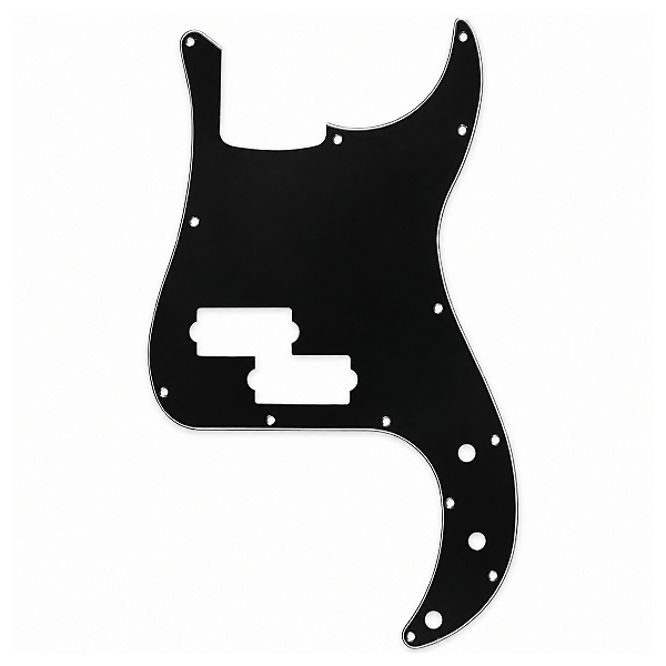 Escudo Preto Baixo Precision Bass 13 Furos 3 Camadas (Sanduiche)