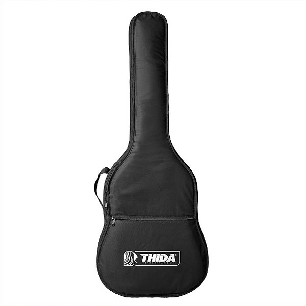 Bag Capa Para Violão Folk Semi Acolchoada Com Alça Dupla