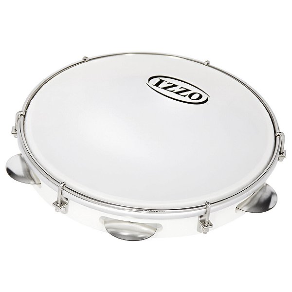 Pandeiro Izzo 10" ABS Branco Pele Leitosa Branca