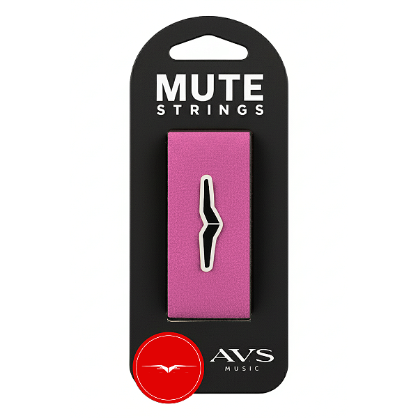 Fretwrap String Muter AVS - Abafador de Cordas Rosa Profissional Para Guitarra Baixo Violão