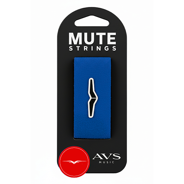 Fretwrap String Muter AVS - Abafador de Cordas Azul Profissional Para Guitarra Baixo Violão