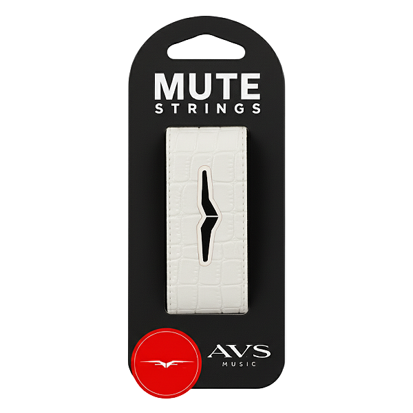 Fretwrap String Muter AVS - Abafador de Cordas Branco Profissional Para Guitarra Baixo Violão