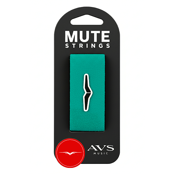Fretwrap String Muter AVS - Abafador de Cordas Verde Profissional Para Guitarra Baixo Violão