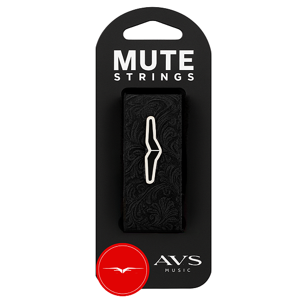 Fretwrap String Muter AVS - Abafador de Cordas Preto Profissional Para Guitarra Baixo Violão