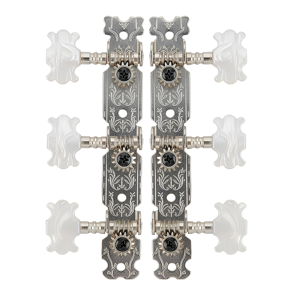 Jogo De Tarraxas Cromada Standard P/ Violao Nylon Pino Grosso