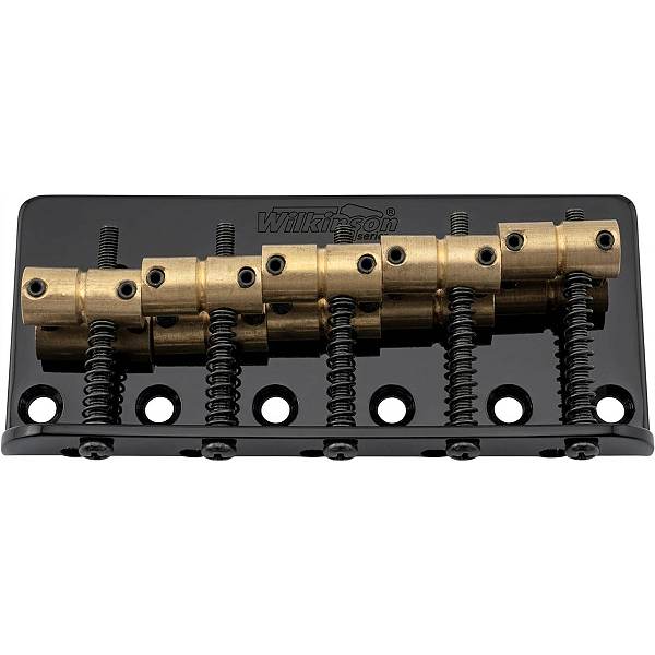 Ponte Vintage Wilkinson Jazz Bass 5 Cordas Saddle de Latão Preta