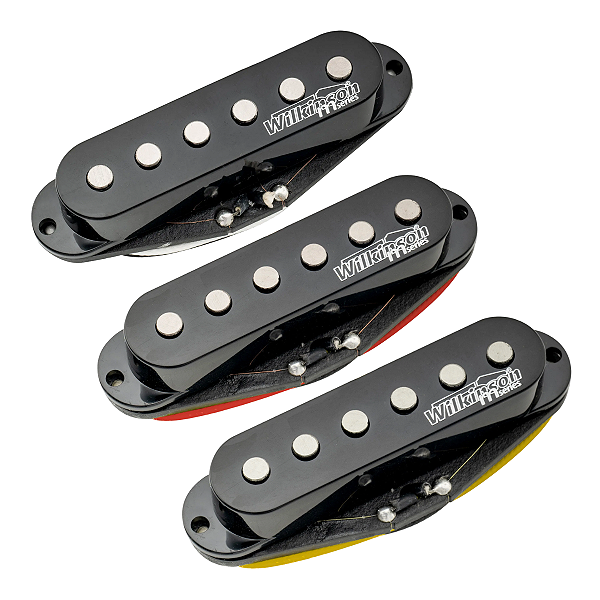 Captador Single Coil Wilkinson Alnico V Stratocaster Polos Retos - Braço, Meio e Ponte