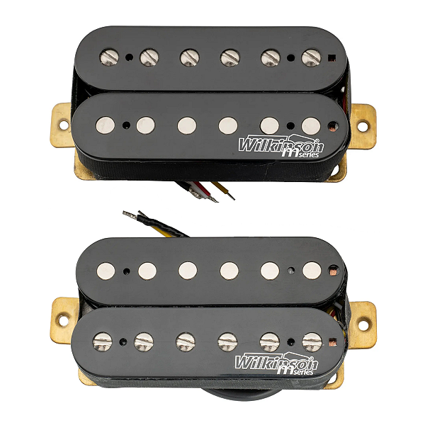 Captador Wilkinson Humbucker High Gain Cerâmico Preto Braço e Ponte