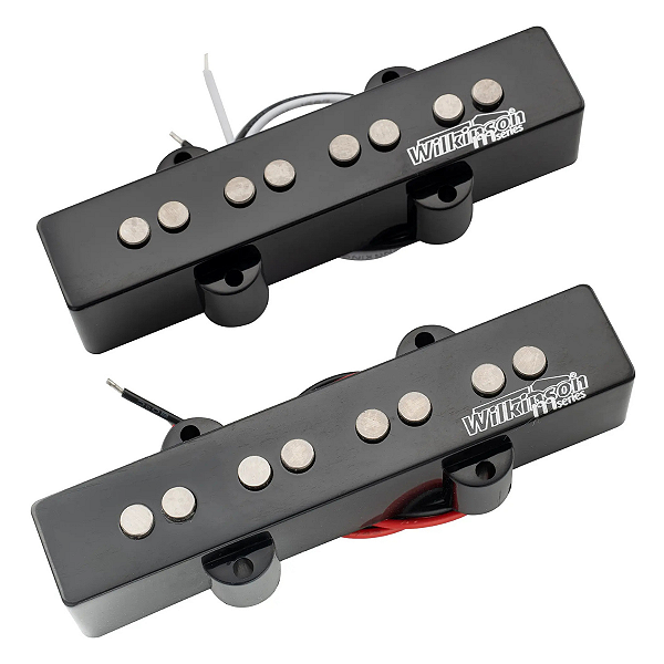 Captador Wilkinson Single Coil Jazz Bass 4 Cordas Cerâmico Braço e Ponte