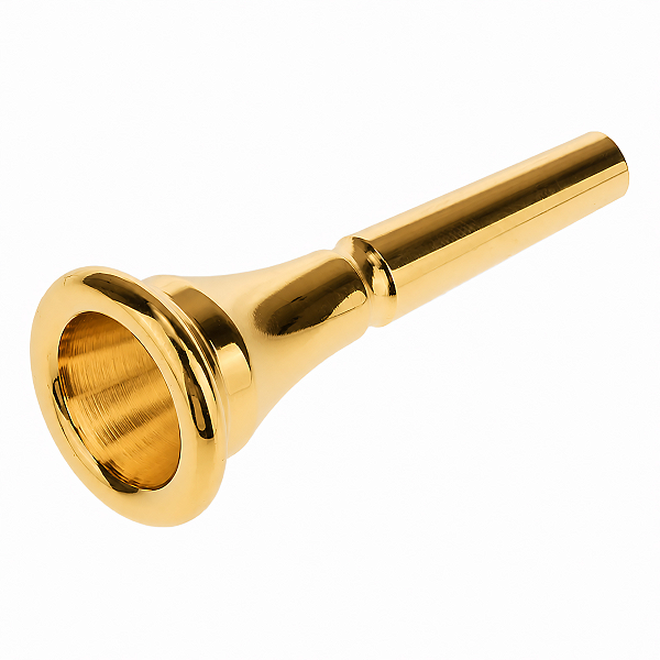 Bocal De Metal Dourado Profissional Para Trompa Francesa