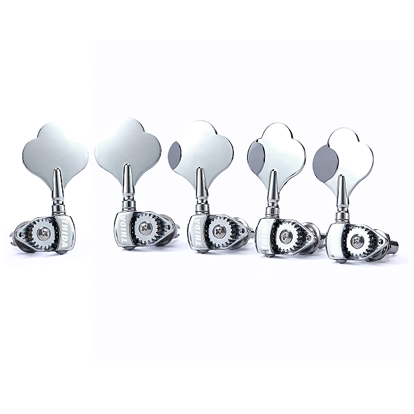 Tarraxas Thida Jazz Bass Vintage Engrenagem Aberta Cromada Para Contra Baixo 5 Cordas 4x1
