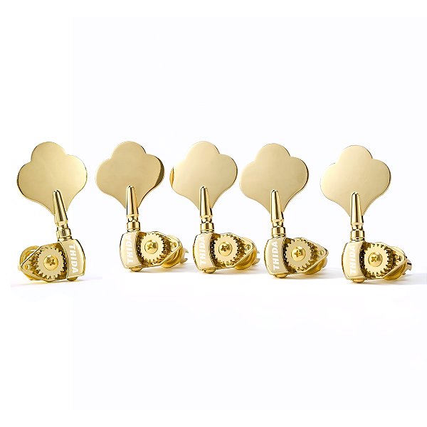 Tarraxas Thida Jazz Bass Vintage Engrenagem Aberta Dourada Para Contra Baixo 5 Cordas 4x1