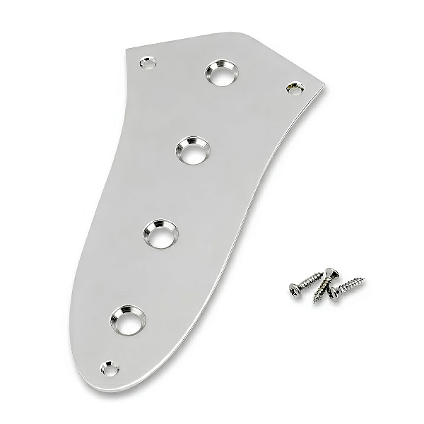 Control Plate Placa De Controle Cromada Para Contra Baixo Jazz Bass