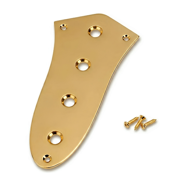 Control Plate Placa De Controle Dourada Para Contra Baixo Jazz Bass