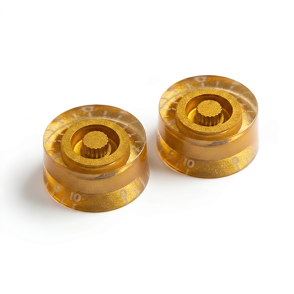 Kit Com 02 Knob Speed Control Para Guitarra Les Paul Dourado