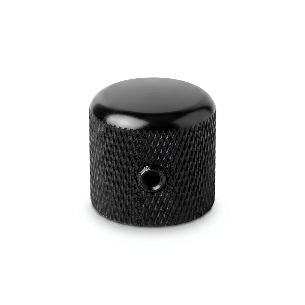 Knob Preto De Alumínio P/ Guitarra E Baixo Com Parafuso Padrão Imperial CTS 6,35mm