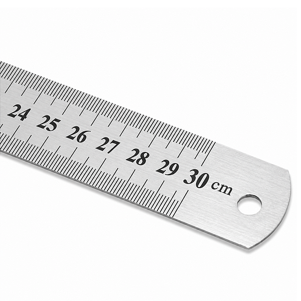Régua Metálica 30cm para Luthieria e Manutenção de Instrumentos