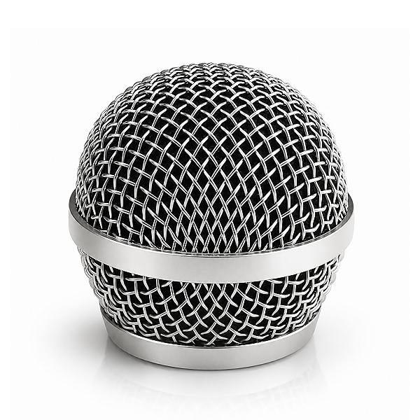 Globo Protetor Cromado Para Reposição De Microfone No Padrão PGA48 E PGA58