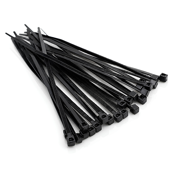 Kit 1000 Abraçadeiras Plásticas Enforca Gato Multiuso 100mm Preta para Organização