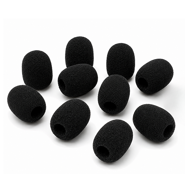 Kit 10 Espumas De Reposição Para Microfone Headset Anti Ruído