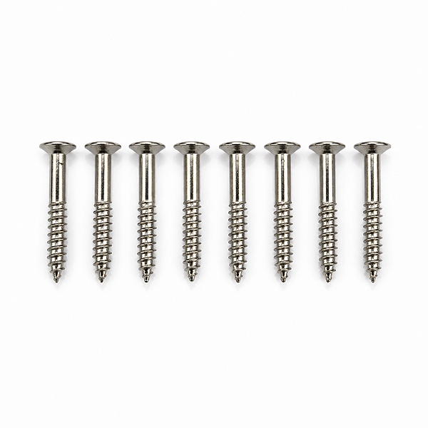 Kit 8 Parafusos Cromados para Moldura de Captador Humbucker