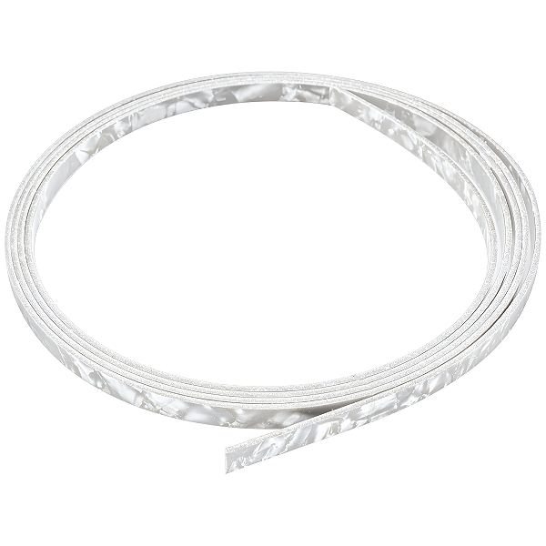 Filetes Binding Frisos Celuloide Branco Perolado 6mm 1,65 Metros Metros Para Instrumentos de Cordas