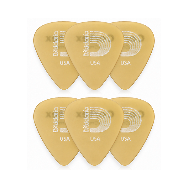 Kit 06 Palhetas Cortex 1.0mm Daddario Para Violão Guitarra