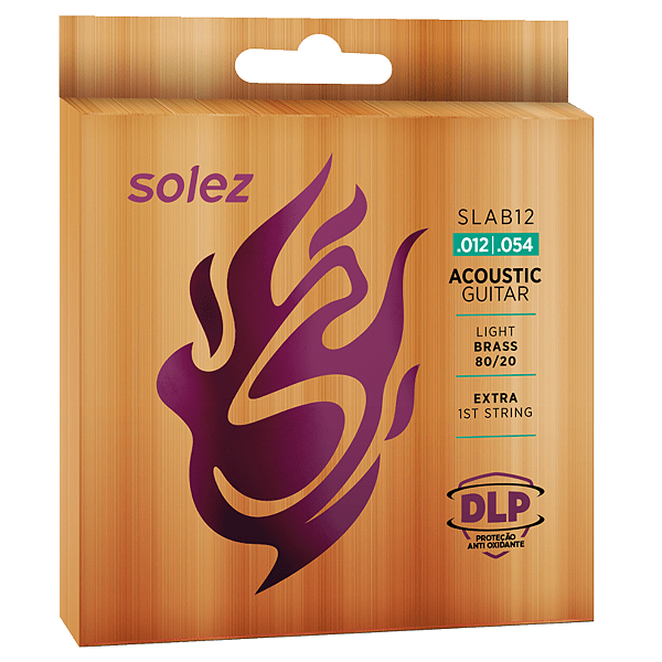 Encordoamento para Violao Solez 012 Bronze 80/20 com 1 Corda Extra