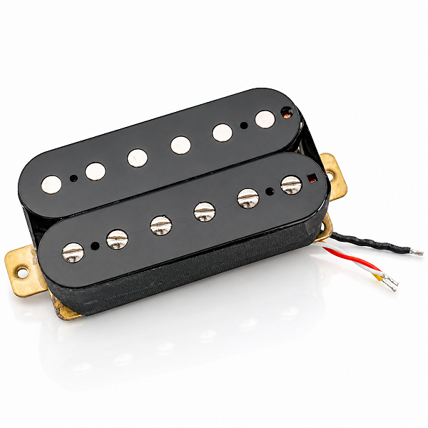 Captador Humbucker Para Guitarra Braço Cerâmico 7.2K 4 Fios Coil Split Preto