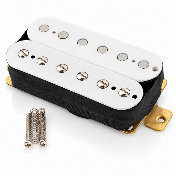 Captador Humbucker Para Guitarra Bridge Alnico V 8.0K Vintage 4 Fios Branco
