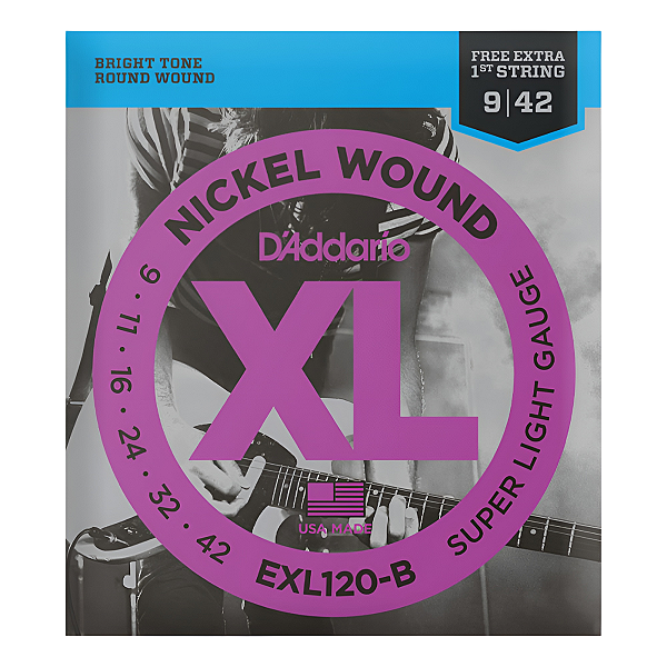 Jogo De Cordas Para Guitarra Daddario 009 EXL120