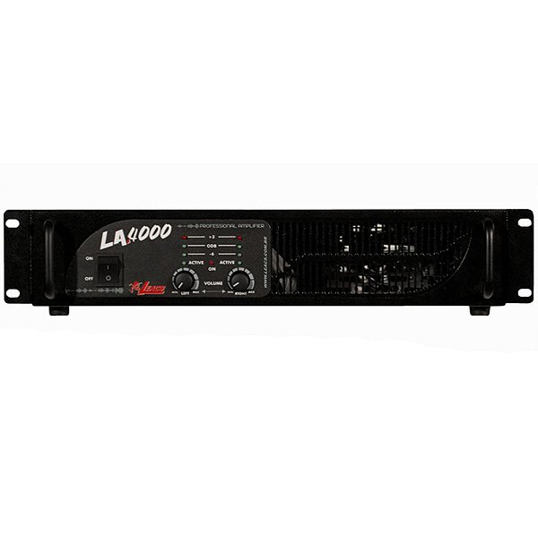 Amplificador de Potência Leacs LA4000 2 Canais 660 Watts RMS