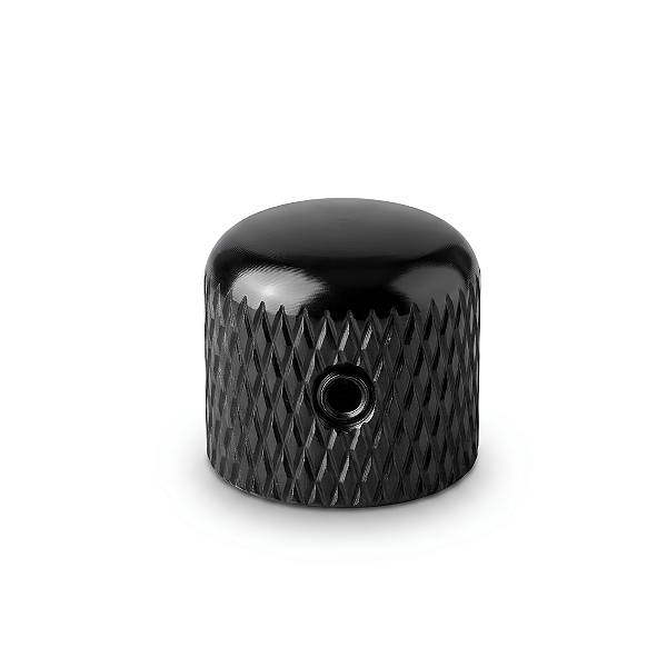 Knob De Metal Para Guitarra E Baixo Com Parafuso Preto
