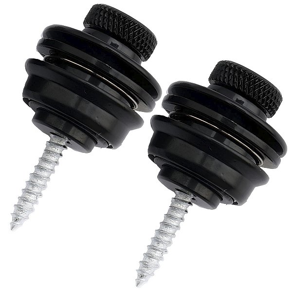 Trava De Correia Strap Lock Preta Para Guitarra Violão