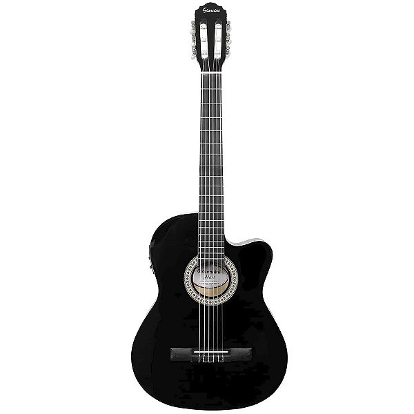 Violão Nylon Elétrico Giannini Start NF14 Estudante Preto