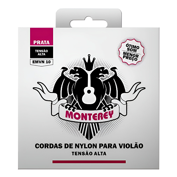 Jogo De Cordas Para Violão Nylon Monterey Tensão Pesada