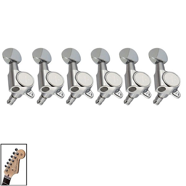 Tarraxas Cromada Com Trava Guitarra Em Linha Gotoh SG381MG