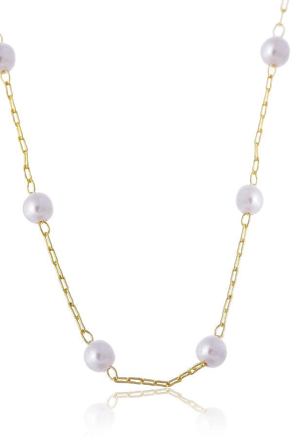 Pulseira Infantil com Pérolas Banhado em Ouro 18k (PL0011)