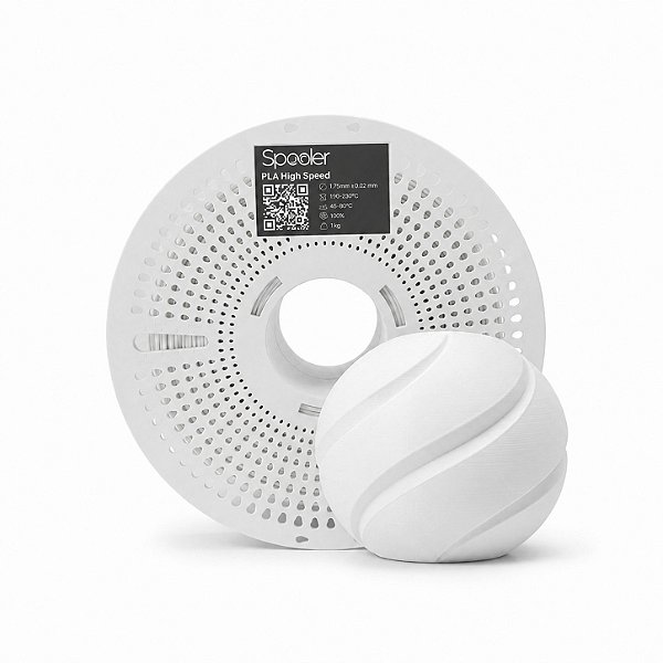 Filamento PLA High Speed Branco 1kg - Spooler