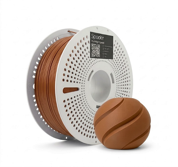 Filamento PLA High Speed Marrom 1kg 1,75mm - Spooler