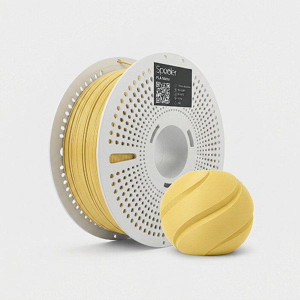 Filamento PLA Matte Amarelo Creme 1kg 1,75mm - Spooler