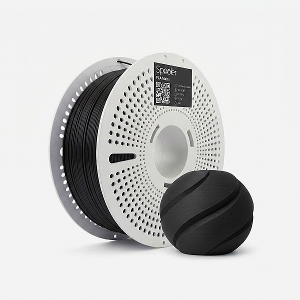 Filamento PLA Matte Preto Carvão 1kg 1,75mm - Spooler