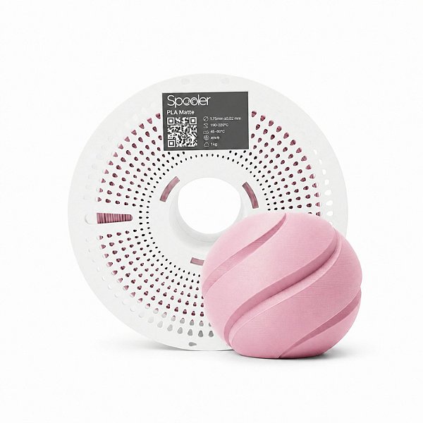 Filamento PLA Matte Rosa Suspiro 1kg 1,75mm - Spooler