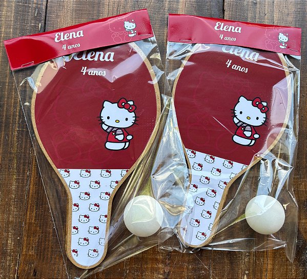 Kit Raquetes de Ping Pong, Hello Kitty