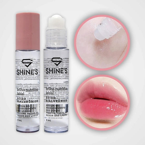 Brilho Nutritivo Labial Ácido Hialurônico Shine Cosméticos